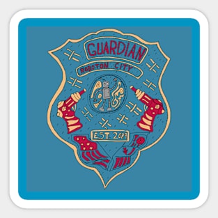 Guardian - Robotron City Badge Sticker